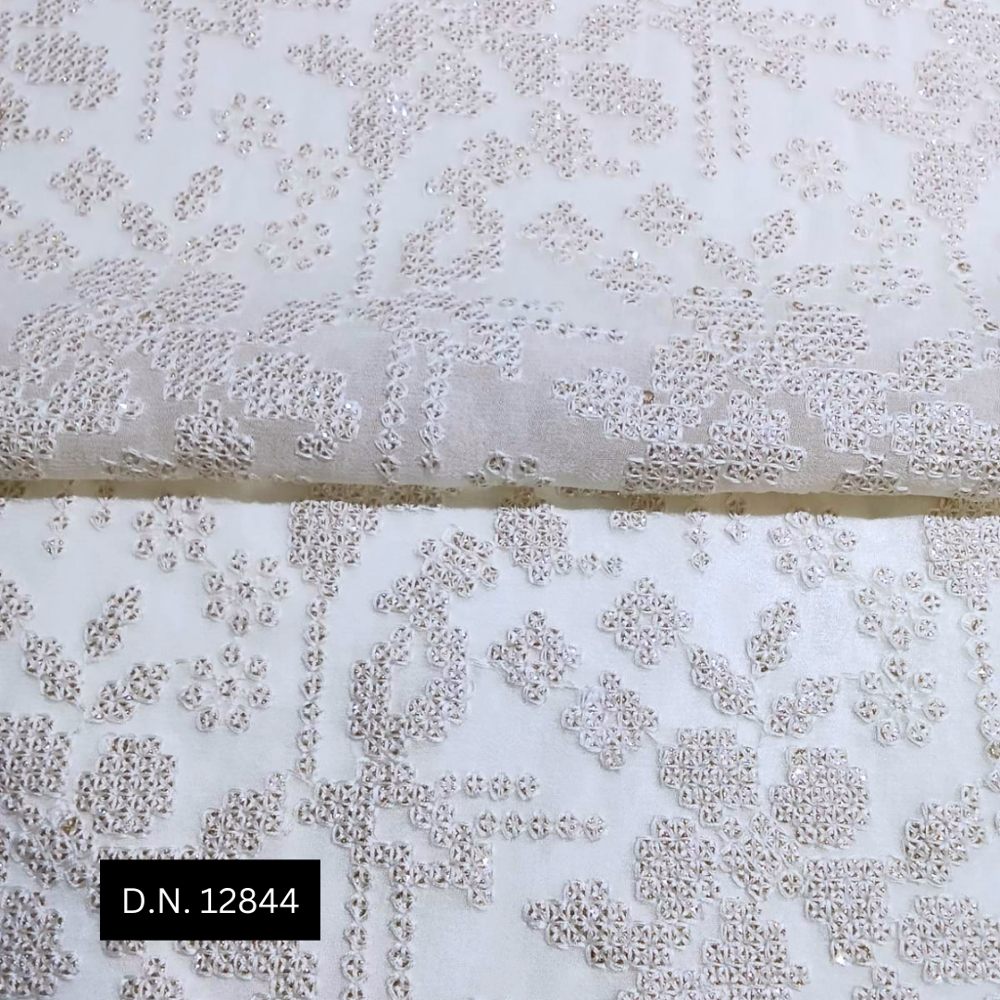 Luxurious Chikankari Pure Georgette Fabric