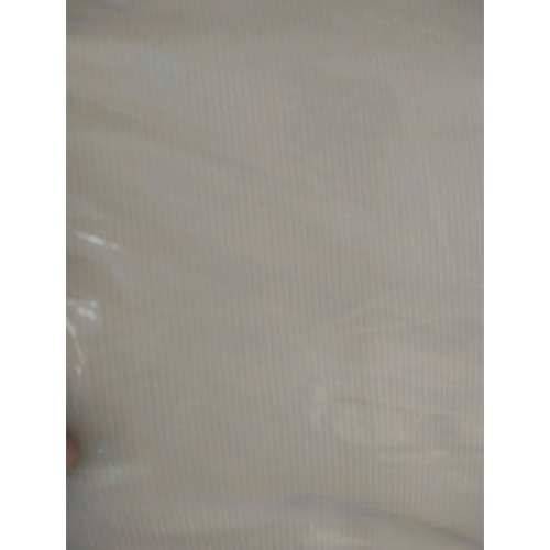 Spun Rib White Lycra Fabric - Attributes: Washable