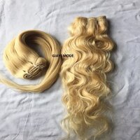 Blonde Straight Wavy Wefted Human Hair - Application: Personal