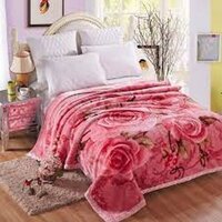 Super Soft Double Bed Blanket - 100% Polyester, 220x250 Cm, Assorted Print, Fleece Material, Weighs 5 Kg, Suitable For Home, Hospital, Military, Hotel