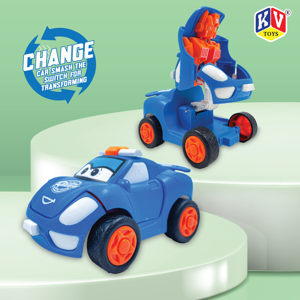 10 Pcs Friction Racing Transforming Car (215)