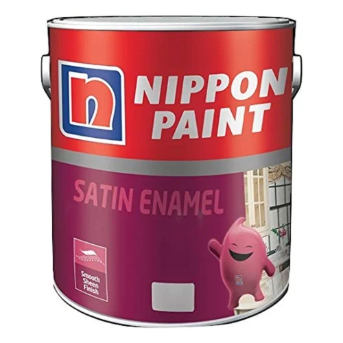 1L Nippon Satin Enamel Paint - Color: Red