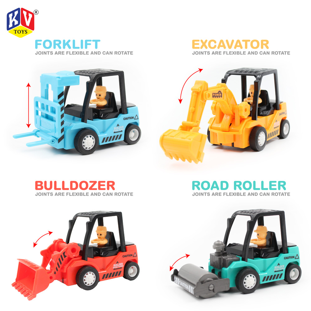 10 Pcs Friction 4 Model Mix Mover Truck (229)