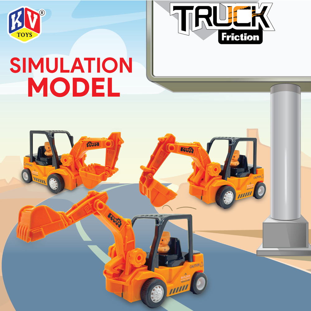 10 Pcs Friction 4 Model Mix Mover Truck (229)