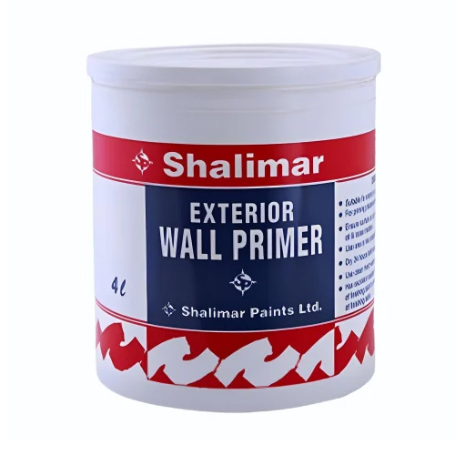 4L Shalimar Exterior Acrylic Wall Primer Paint - Color: White