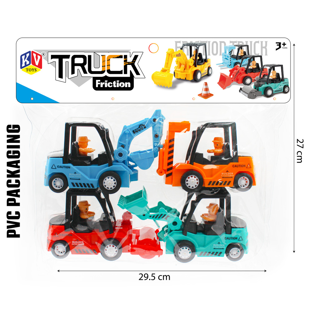 4 Pcs Friction 4 Model Mix Mover Truck (227)