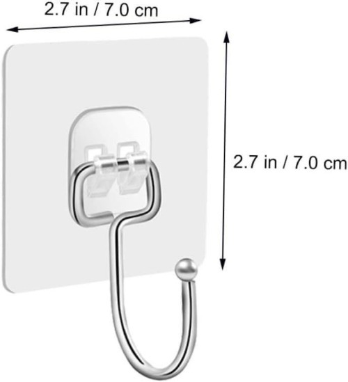 Transparent Wall Steel Hook Sticker