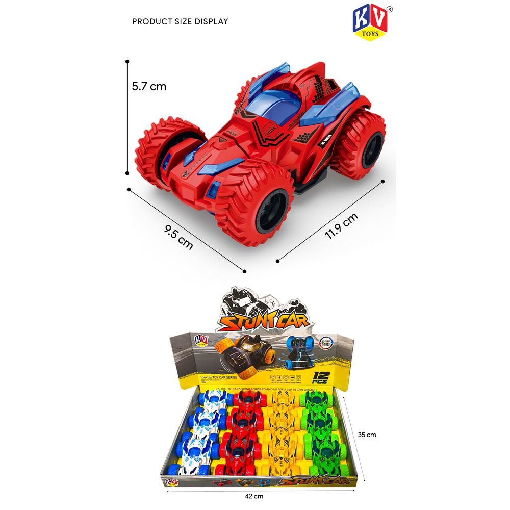 12 Pcs Friction Stunt Car (240)