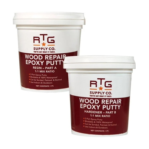 Wood Repair Epoxy Putty - Color: White