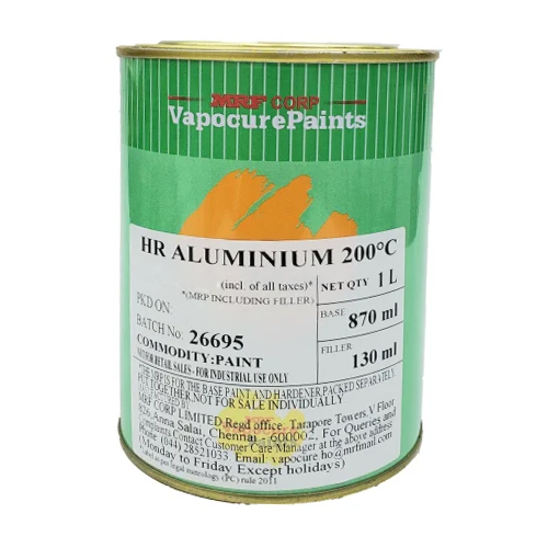 MRF Heat Resisting Aluminium 600 Deg Paints