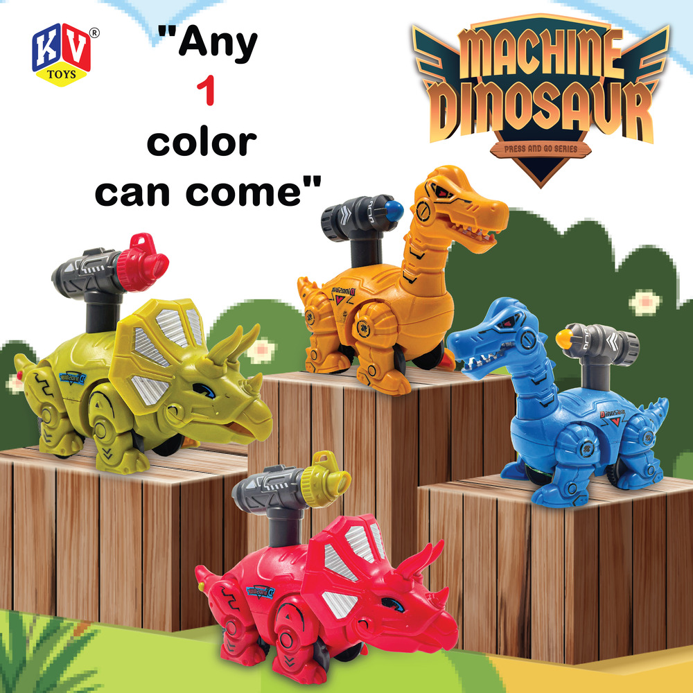 12 Pcs Friction 2 Model Mix Press & Go Dino (270)