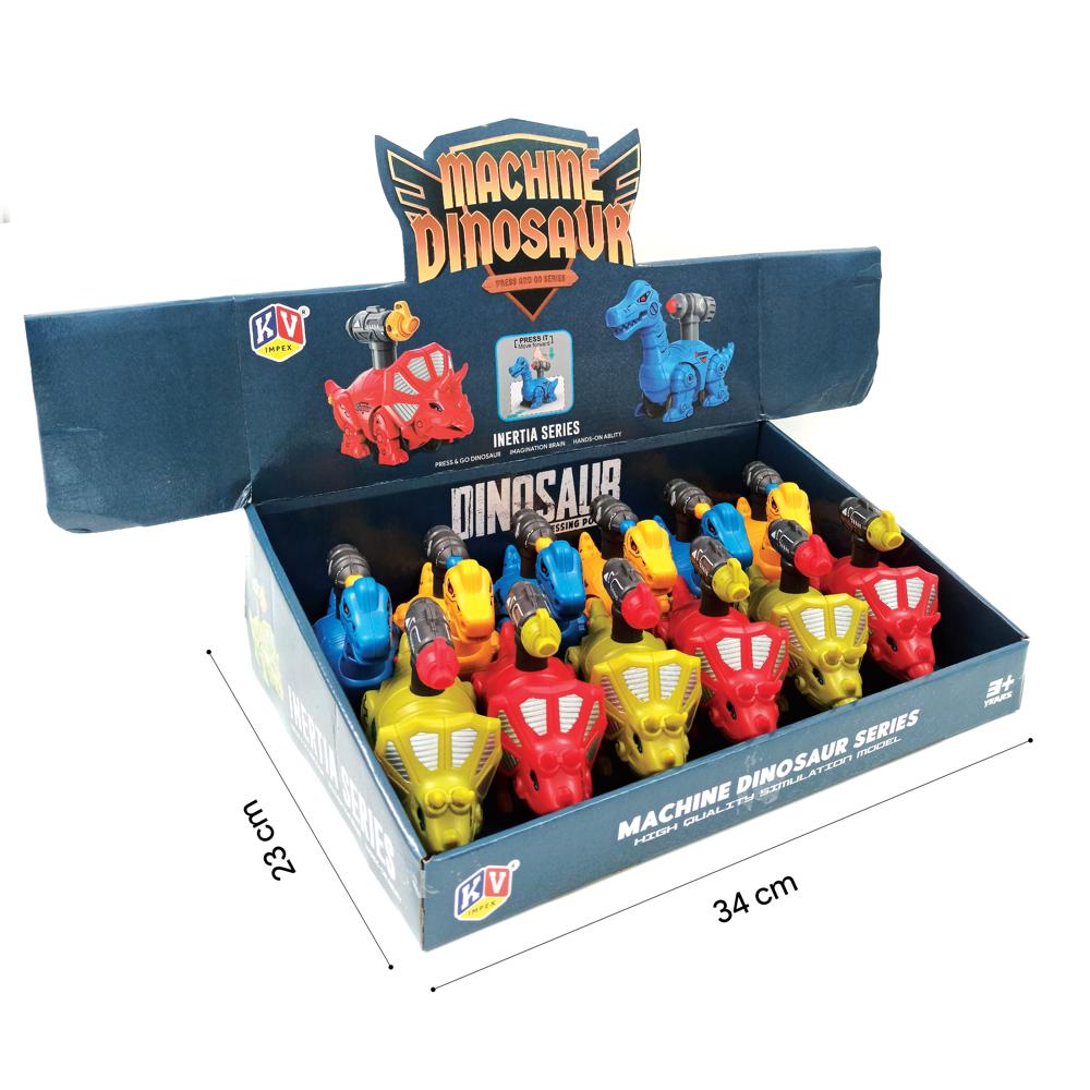 12 Pcs Friction 2 Model Mix Press & Go Dino (270)