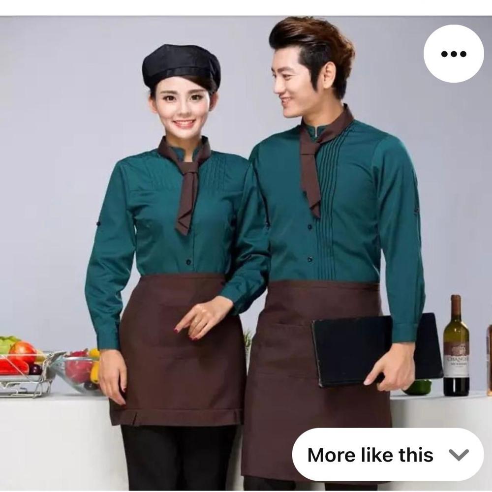 Steward /waiter Dress - Color: Green Brown