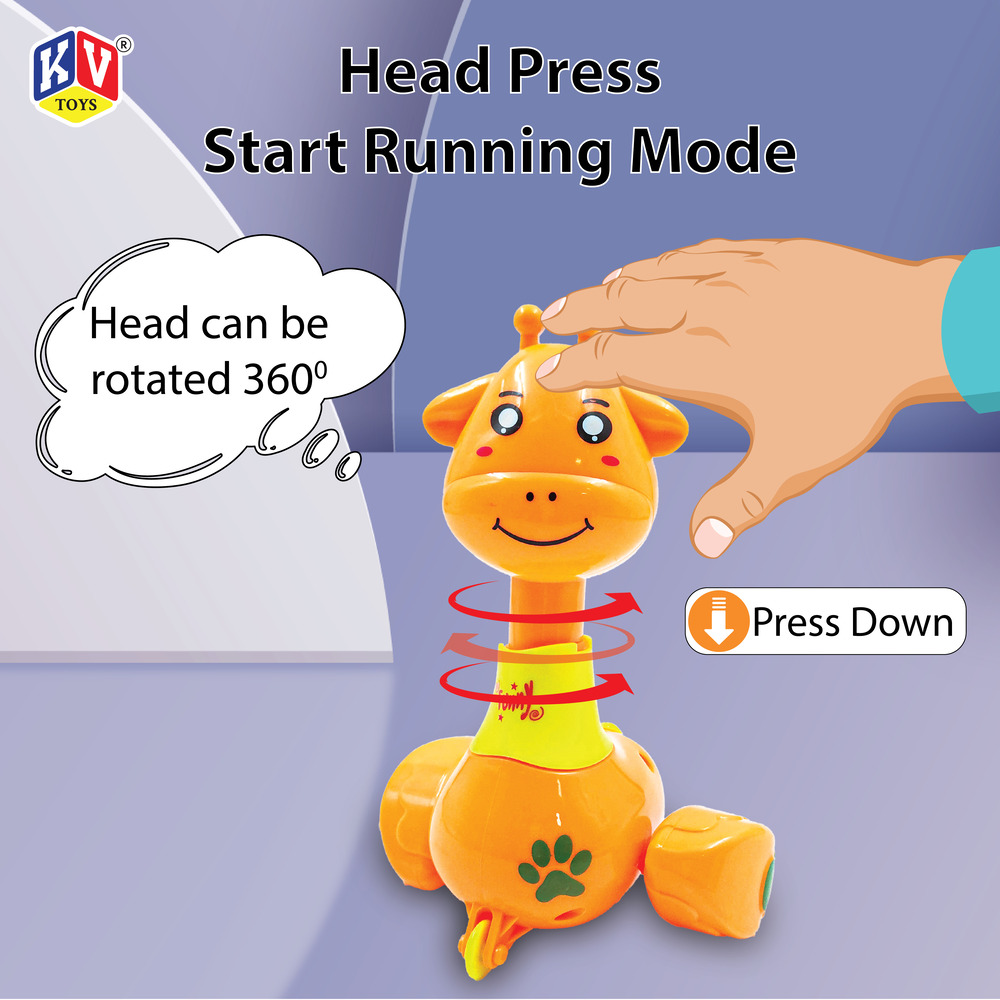 6 Pcs - 5 Cartoon Model Mix Press & Go Animal (420)