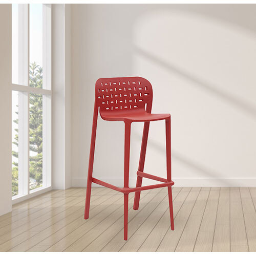 Pub Low Back Long Chair - Material: Plastic