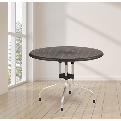 Cherry Round Plastic Tables - Color: Black