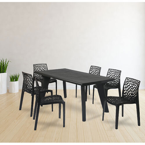 Bison With Web 6 Seater Dining Set