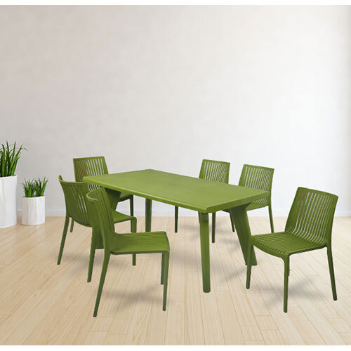 Bison With Oasis 6 Seater Dining Table And Chairs