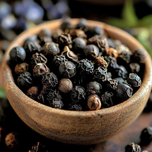 Black Pepper - Food Grade Quality, Granule Shape, Deep Black Color | Ideal for Food Preparation, Various Weights, Store in Dry Place