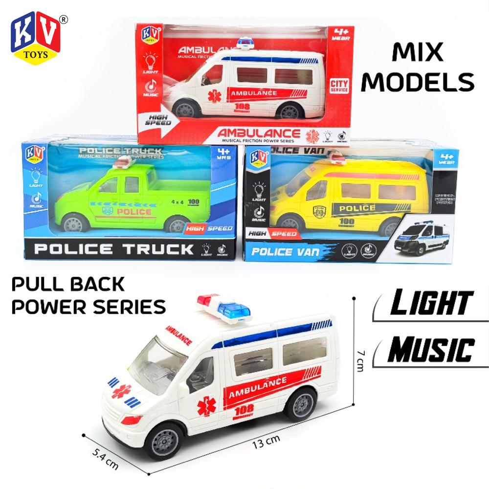 1 Pc Box - Pull Back 3 Model Mix With Light & Music - Box (Colour) (466)