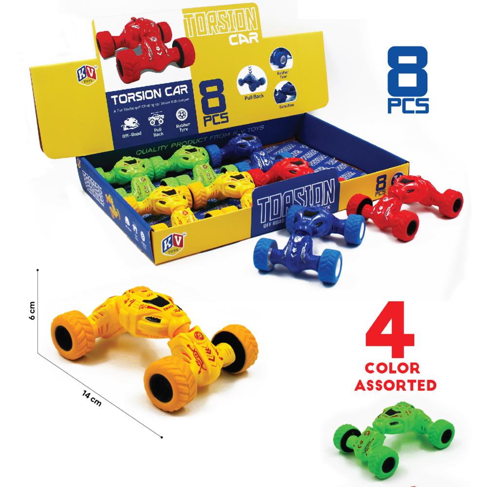8 Pcs Friction Power Small Torsion Car (623)