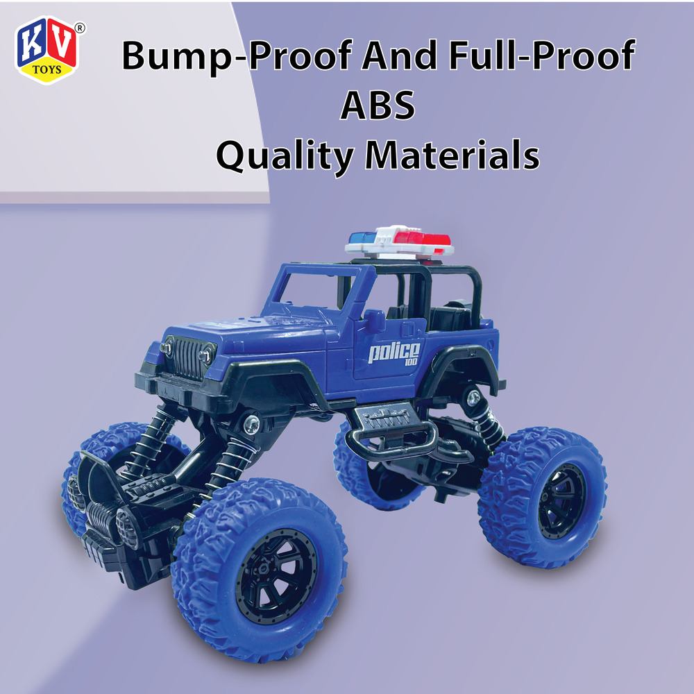 8 Pcs Pull Back Off-Road Police Car With Light & Music (563)