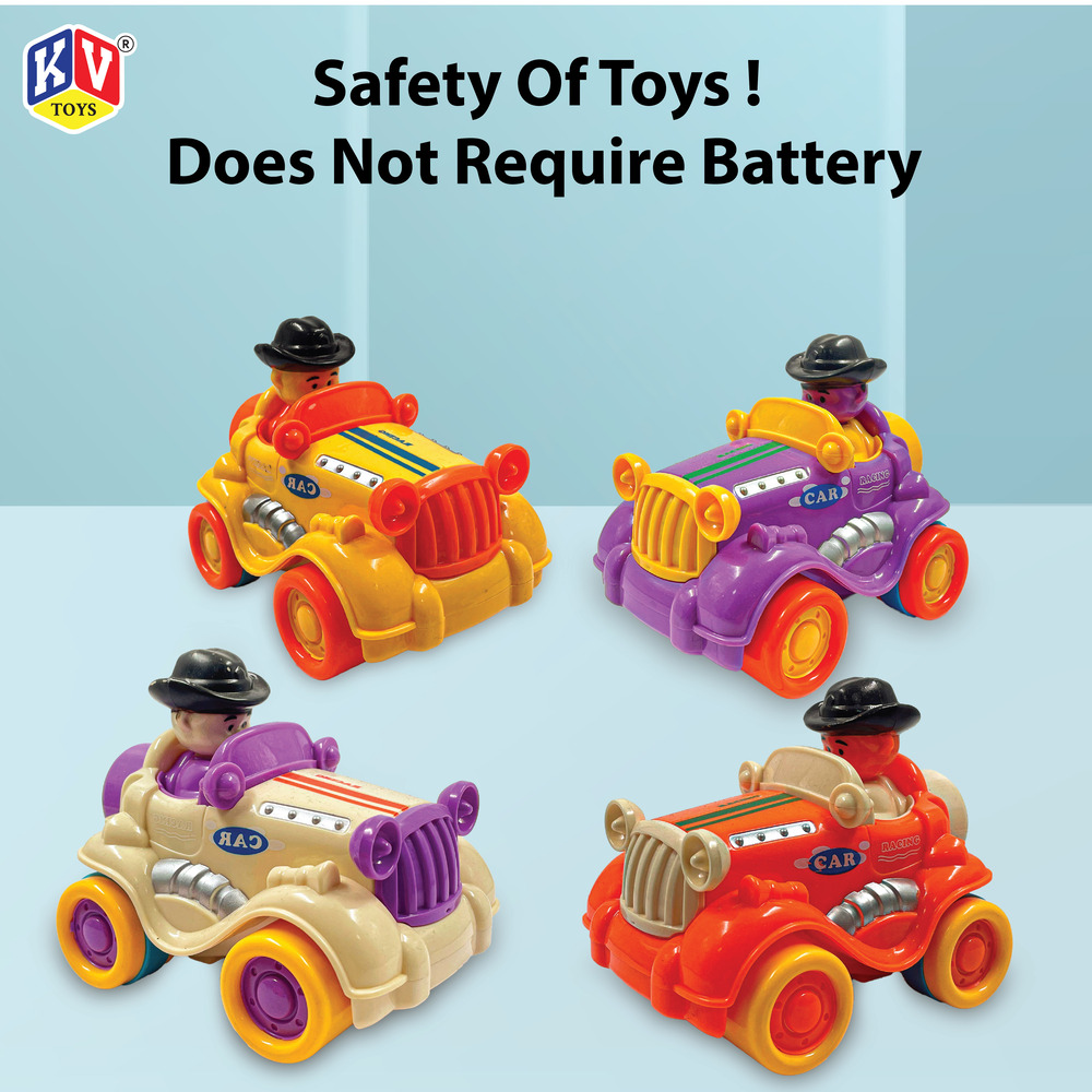 12 Pcs Friction Power Cute Wecker Car  (602)