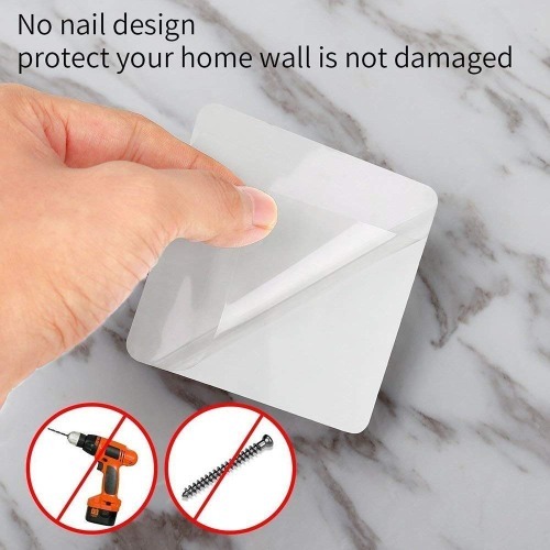 Golden Sticker - Pvc & Abs, 8x8 Cm, Transparent | Self-adhesive, Detachable, Water-resistant, Non-trace Installation, Heavy-duty Use