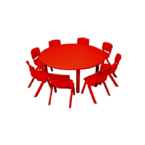 8 Seater Plastic Round Table