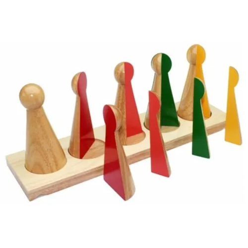 Wooden Fraction Skittles