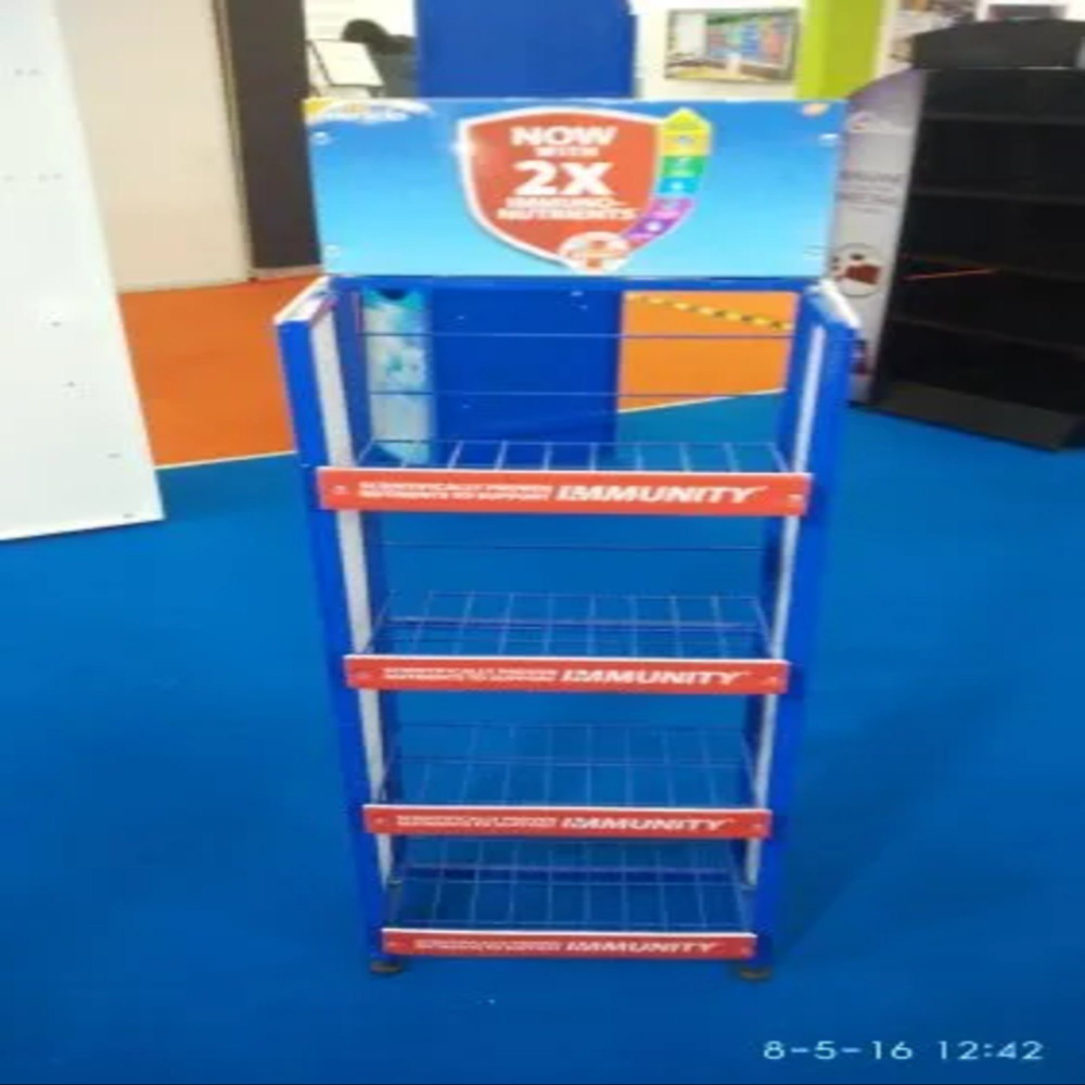 Retail Display Rack - Powder Coated Steel, 48x24x60 Inches, Matte Black Finish | Versatile For Store Layouts, Durable, Easy Assembly