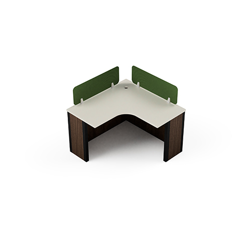 Modular Office L Shape Workstation Single Seating Neo Series Ek Design