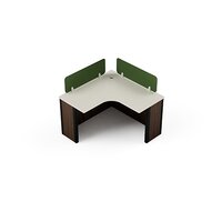 Modular Office L Shape Workstation Single Seating Neo Series Ek Design