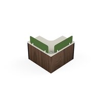 Modular Office L Shape Workstation Single Seating Neo Series Ek Design