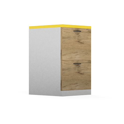 Modular Office Pedestal Storage 2 Drawer Apex Series Ek Design - Feature: Good Quality