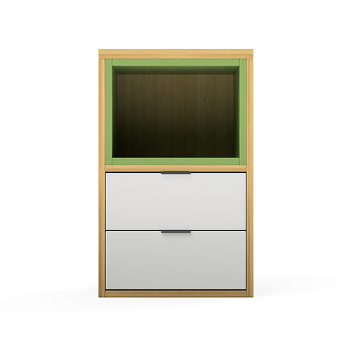 Modular Office Pedestal Storage 2 Drawer Open storage Prime Series Ek Design
