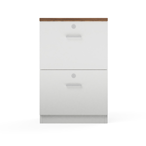 Modular Office Pedestal Storage 2 Drawer Open Storage Sprint Series Ek Design - Artwork: Handmade