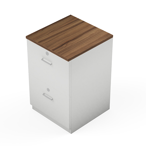 Modular Office Pedestal Storage 2 Drawer Open Storage Sprint Series Ek Design - Artwork: Handmade