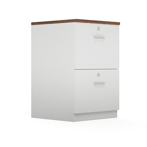 Modular Office Pedestal Storage 2 Drawer Open Storage Sprint Series Ek Design - Artwork: Handmade