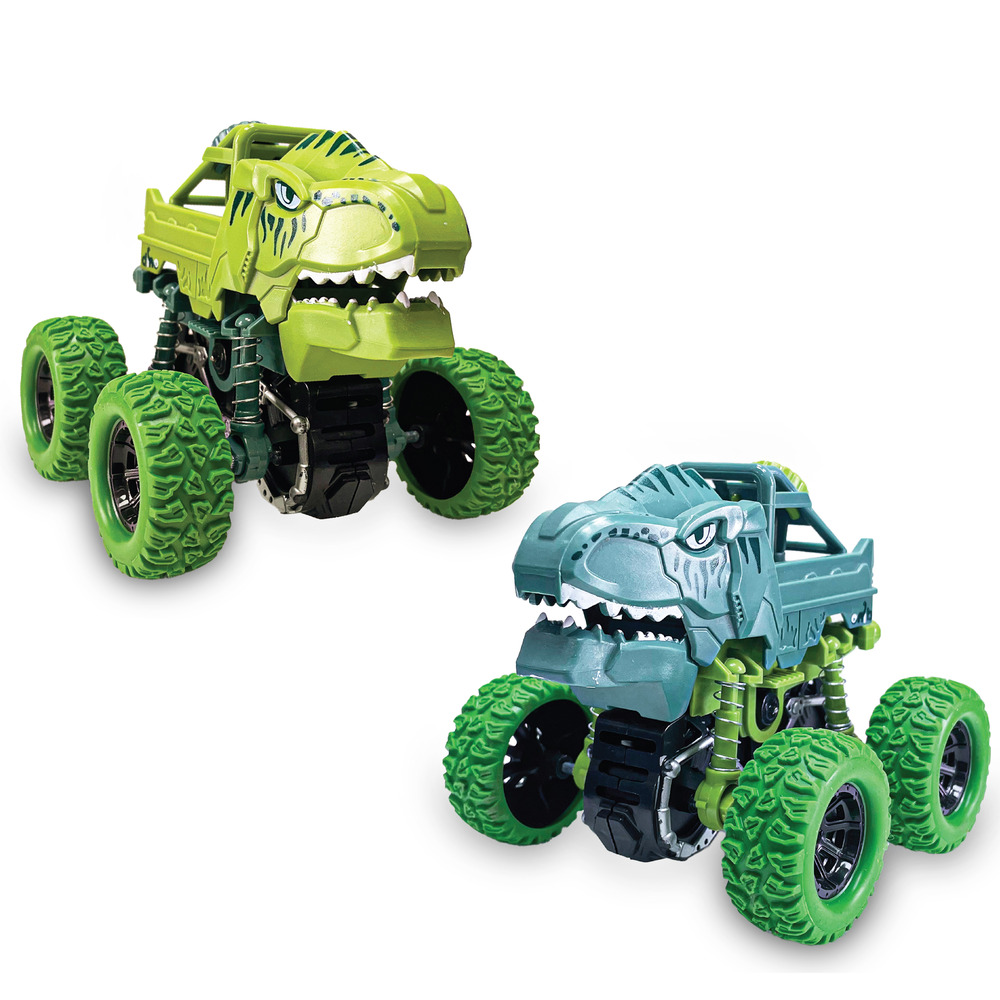 12 Pcs Friction Power Monster Shark, Dino & Speed Train Car With 360 Rotation (608 / 609 /610)