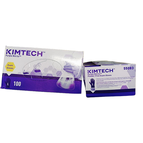 Purple Nitrile Powder Examination Gloves