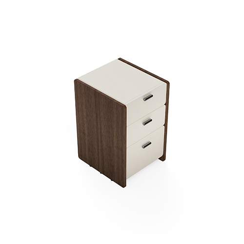 Modular Office Pedestal Storage 3 Drawer Open Storage Neo Series Ek Design - Artwork: Handmade