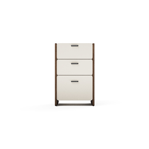 Modular Office Pedestal Storage 3 Drawer Open Storage Neo Series Ek Design - Artwork: Handmade