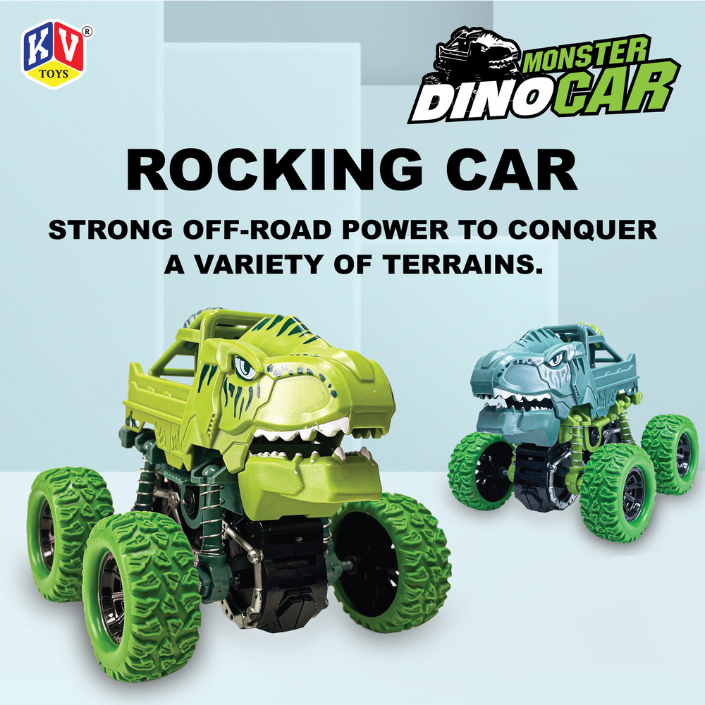 12 Pcs Friction Power Monster Dino Car With 360 Rotation (609)