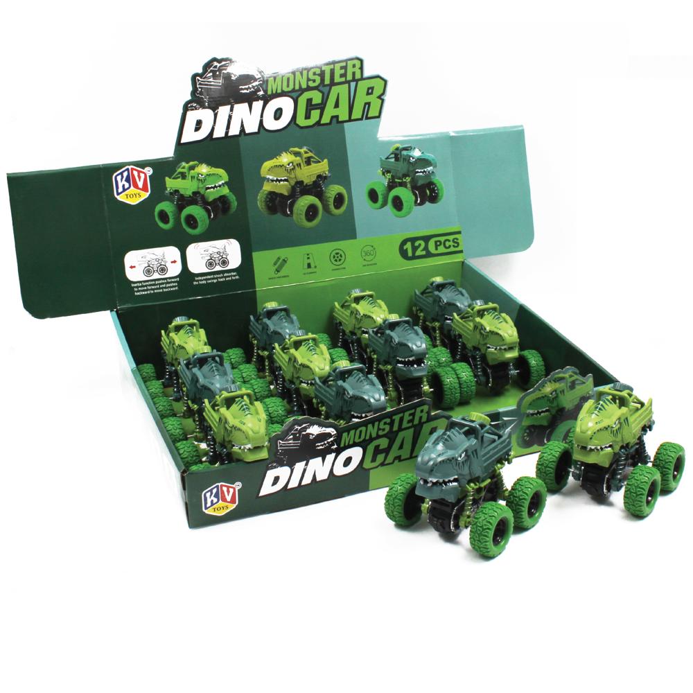 12 Pcs Friction Power Monster Dino Car With 360 Rotation (609)
