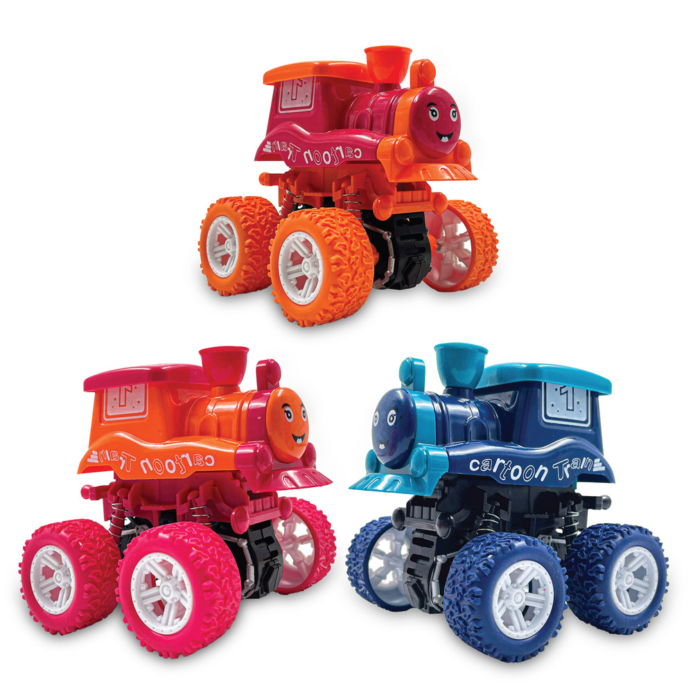 12 Pcs Friction Power Speed Train With 360 Rotation (610)