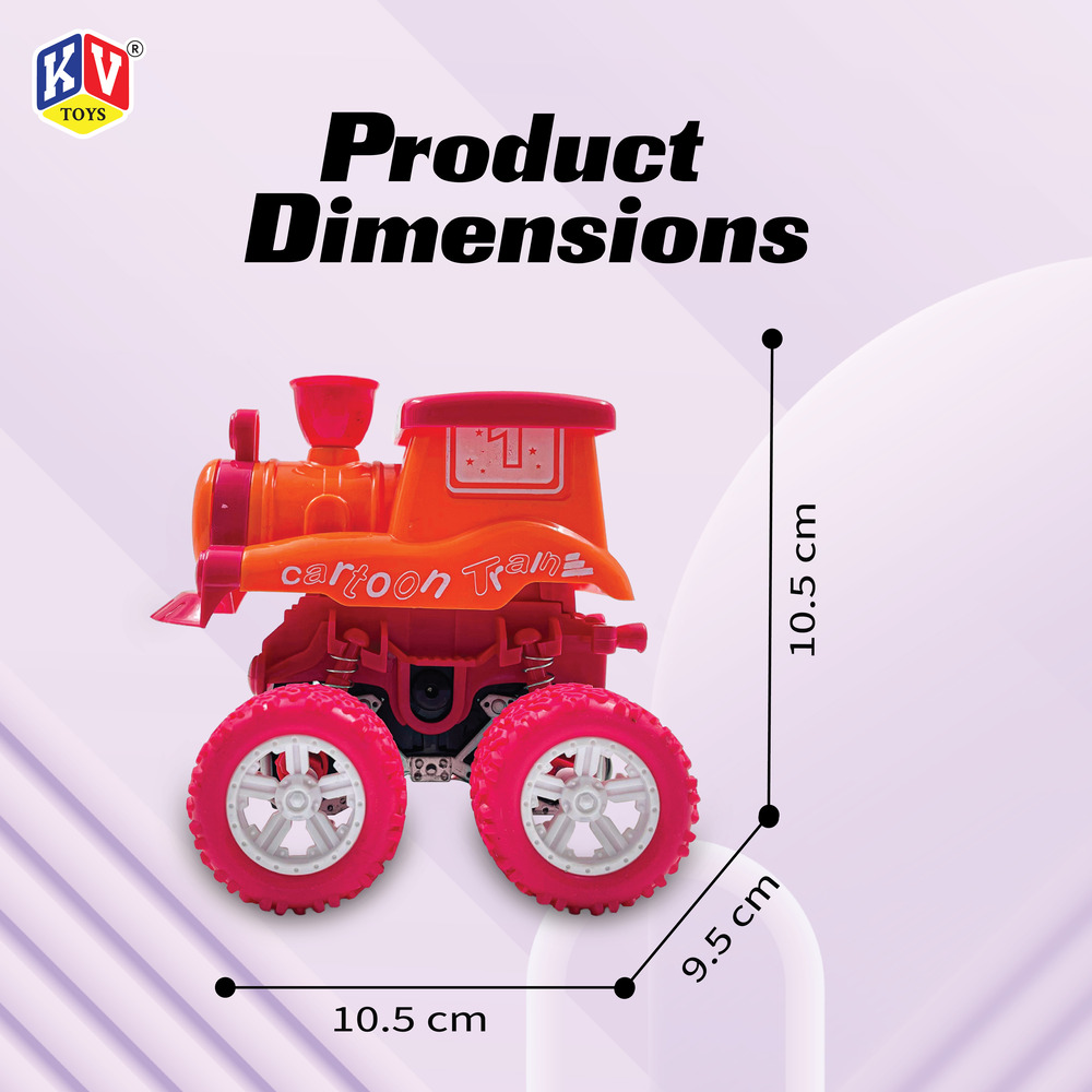 12 Pcs Friction Power Speed Train With 360 Rotation (610)