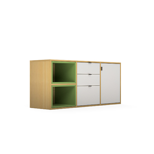 Modular Office Side Storage Side Runner Cabinet Open Cabinet Open Storage Prime Series Ek Design