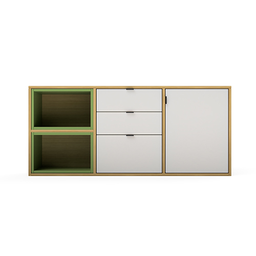Modular Office Side Storage Side Runner Cabinet Open Cabinet Open Storage Prime Series Ek Design