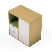 Modular Office Side Storage Side Runner Cabinet Open cabinet Open Storage Prime Series Ek Design